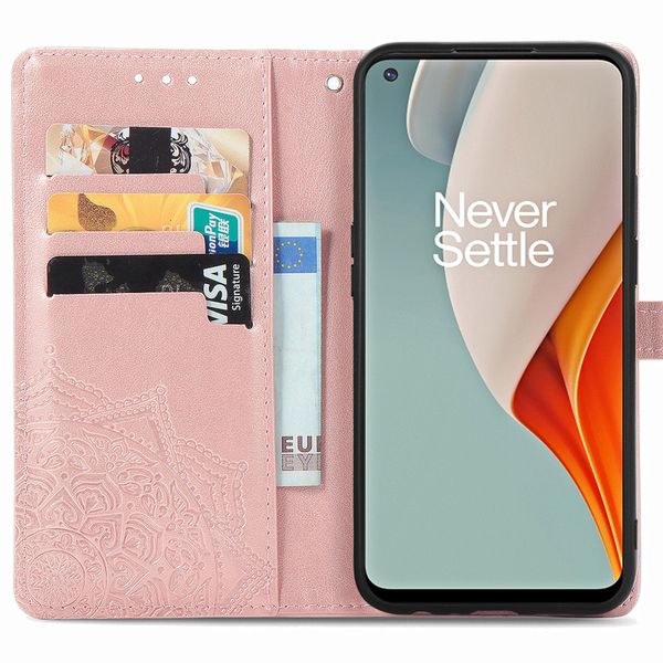 imoshion Mandala Bookcase OnePlus Nord N100 - Rosé Goud