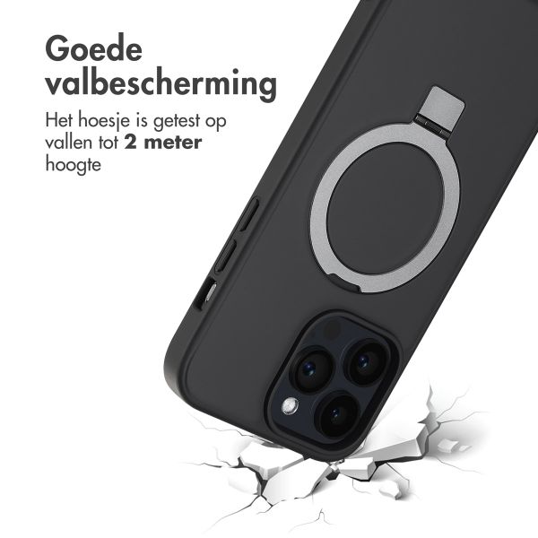 Accezz Ring Stand Backcover met MagSafe Apple iPhone 14 Pro Max - Zwart