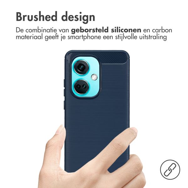 imoshion Brushed Backcover OnePlus Nord CE 3 - Donkerblauw