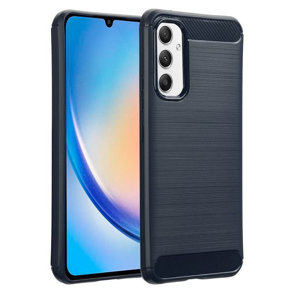 imoshion Brushed Backcover Samsung Galaxy A34 (5G) - Donkerblauw