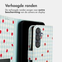 imoshion Design Bookcase Samsung Galaxy S25 - Cherry Check