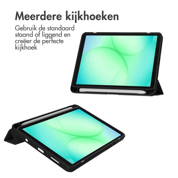 imoshion Trifold Hardcase Bookcase Samsung Galaxy Tab A11 Plus - Zwart