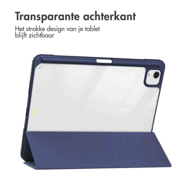 imoshion Trifold Hardcase Bookcase Apple iPad Air 13 inch (2026) M4 / (2025) M3 / (2024) M2 - Donkerblauw