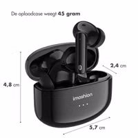 imoshion Aura Pro Draadloze In-ear Oordopjes - Active Noise Cancelling (ANC) - Zwart