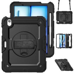 Accezz Rugged case with shoulder strap Apple iPad Air 11 inch (2026) M4 / (2025) M3 / (2024) M2 - Black