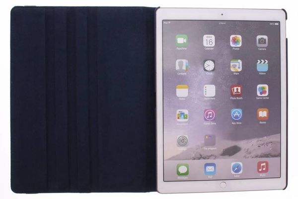 360° Draaibare Bookcase Apple iPad Pro 12.9 (2015) - Donkerblauw