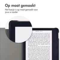 imoshion Canvas Sleepcover Bookcase met stand Kobo Libra 2 / Tolino Vision 6 - Donkerblauw