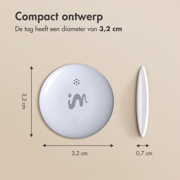 imoshion Wireless Tag - Bluetooth Tracker voor Android - 2 pack - Wit