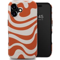Selencia Vivid Backcover met MagSafe Apple iPhone 16 - Dream Swirl Orange
