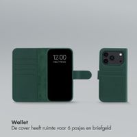 Accezz Edge Uitneembare Bookcase met MagSafe Apple iPhone 18 Pro / 17 Pro - Groen