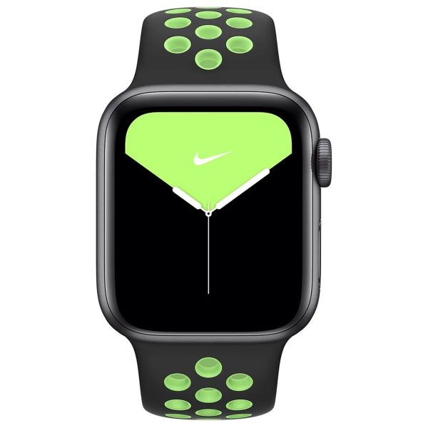 Apple Nike Sport Band Apple Watch Series 1-10 / SE / Ultra (2) - 42/44/45/46/49 mm - Black / Lime Blast