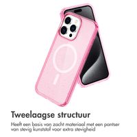 imoshion Sparkle Backcover met MagSafe Apple iPhone 15 Pro - Glitter Roze
