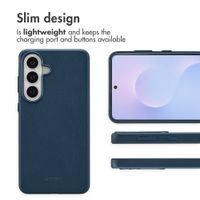 Accezz Leather Back Cover with MagSafe Samsung Galaxy S26 Plus - Nightfall Blue