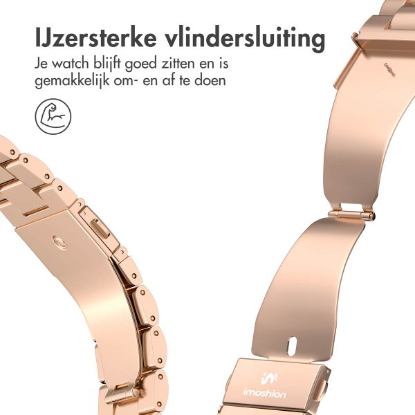 imoshion Stalen bandje Apple Watch Series 1 t/m 9 / SE (38/40/41 mm) | Series 10 / 11 (42 mm) - Rosé Goud