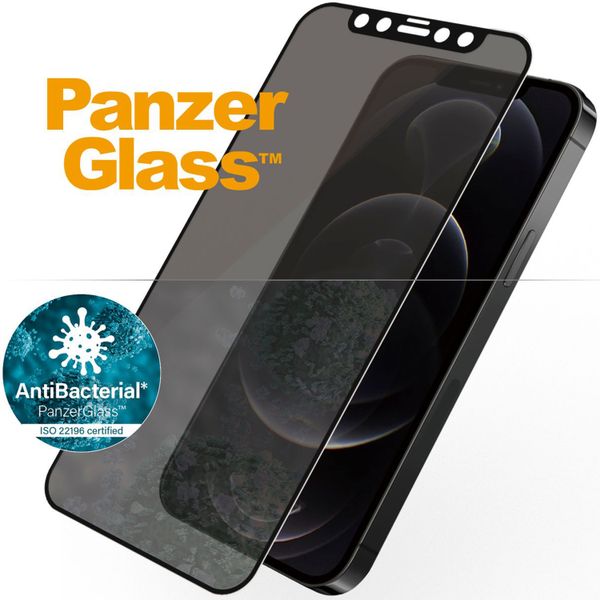 PanzerGlass Case Friendly Privacy Anti-Bacterial Screenprotector Apple iPhone 12 (Pro)