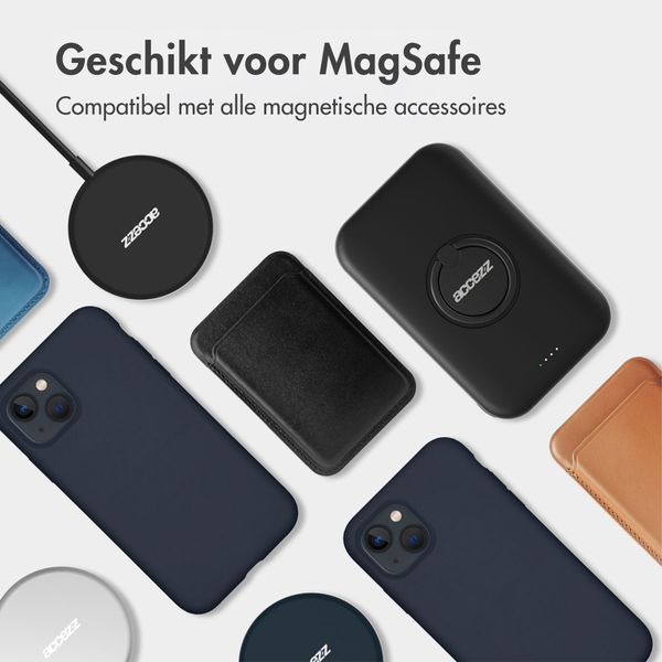 Accezz Liquid Silicone Backcover met MagSafe Apple iPhone 17 Pro Max - Donkerblauw
