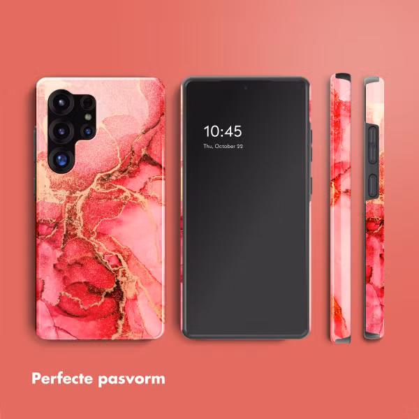 Selencia Vivid Backcover Samsung Galaxy S25 Ultra - Rosy Marble