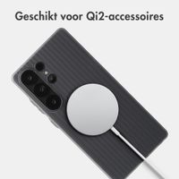 Accezz Lite Backcover met MagSafe | Fluted | Samsung Galaxy S25 Ultra - Grijs