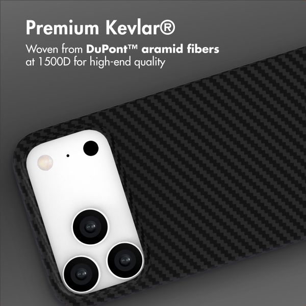 Accezz MagSafe Kevlar® Back Cover Apple iPhone 17 Pro - Black