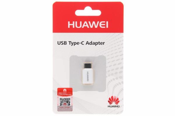 Huawei Wit Micro-USB naar USB-C adapter