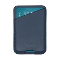 Accezz Leather Card Holder - Compatible with MagSafe and Qi2 - Nightfall Blue