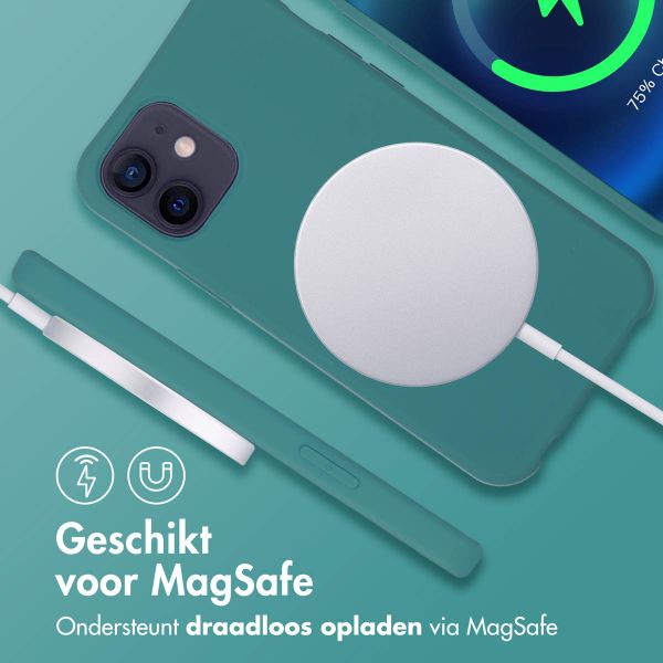 imoshion Color Backcover met afneembaar koord MagSafe Apple iPhone 12 (Pro) - Donkergroen