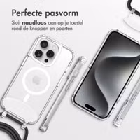 imoshion MagSafe Backcover met afneembaar koord Apple iPhone 15 Pro - Transparant