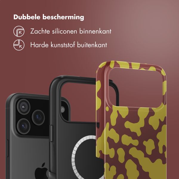 Selencia Vivid Backcover met MagSafe Apple iPhone 17 Pro - Moo'd Olive Dust