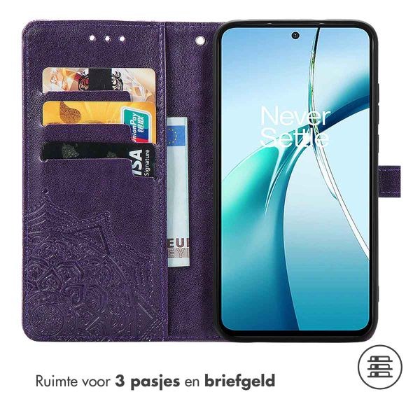 imoshion Mandala Bookcase Motorola Moto G15 / G15 Power - Paars