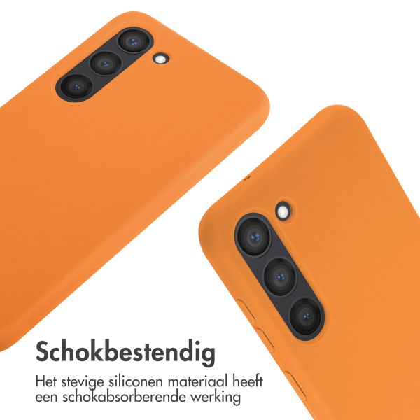 imoshion Siliconen hoesje met koord Samsung Galaxy S23 - Oranje