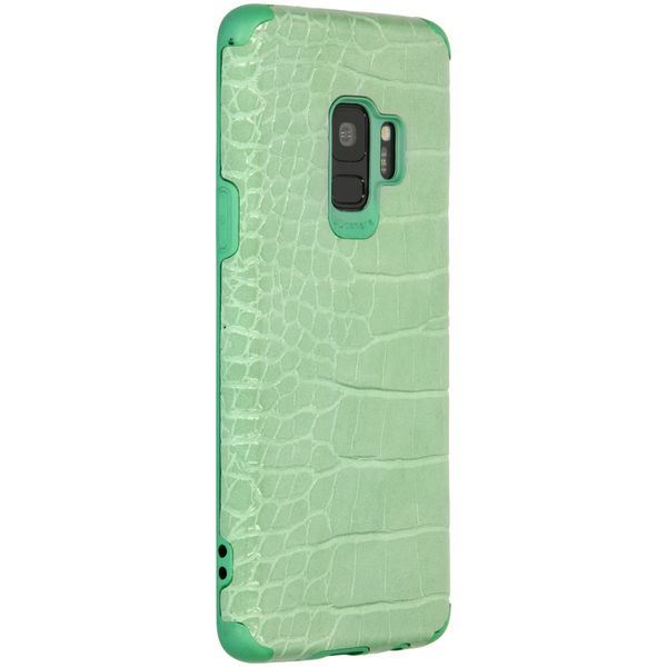 My Jewellery Croco Softcase Backcover Samsung Galaxy S9 - Groen