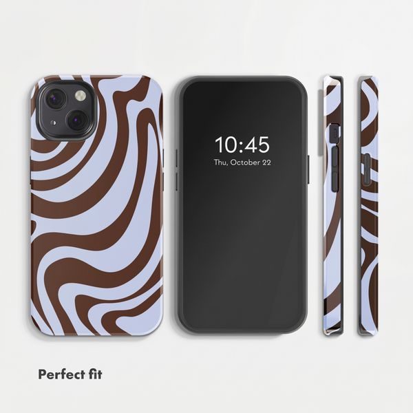 Selencia Vivid Back Cover with MagSafe Apple iPhone 13 - Dream Swirl Chocolate