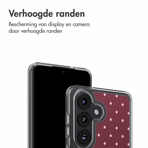 imoshion Design hoesje Samsung Galaxy S27 / S26 - Polka Dot Bordeaux