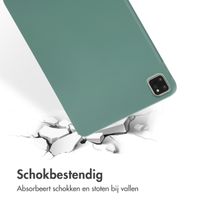 Accezz Liquid Silicone Backcover met penhouder iPad Pro 11 (2018/2020/2021/2022) - Donkergroen