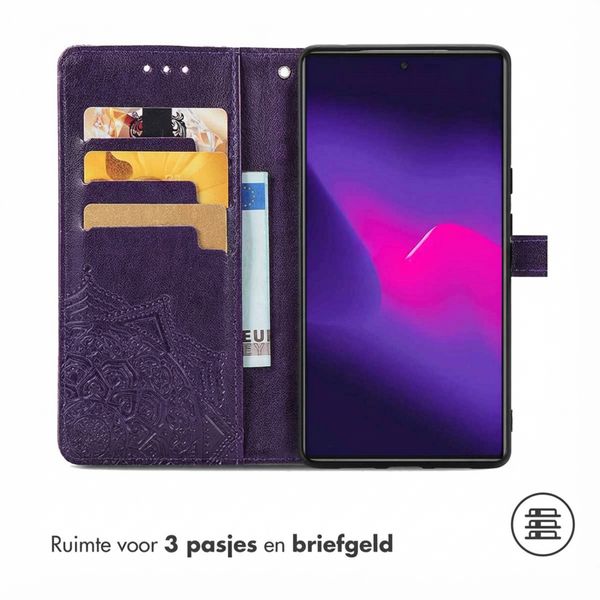 imoshion Mandala Bookcase Samsung Galaxy S25 Ultra - Paars