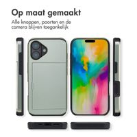 imoshion Backcover met pasjeshouder iPhone 16 - Groen