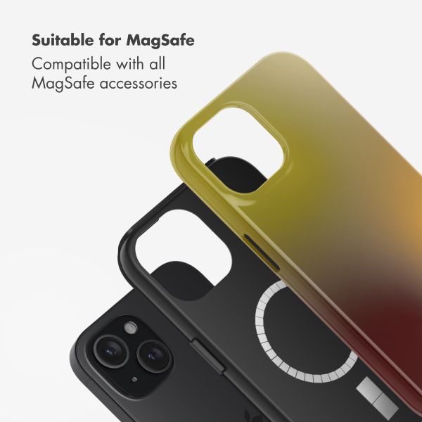 Selencia Vivid Back Cover with MagSafe Apple iPhone 15 - Gradient Olive Dust