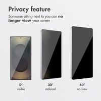 Accezz Privacy Tempered Glass Screen Protector + Applicator Samsung Galaxy S26 Ultra