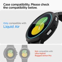 Spigen EZ FIT Glas.tR Screenprotector met applicator Samsung Galaxy Watch 4 / 5 - 44 mm - Transparant