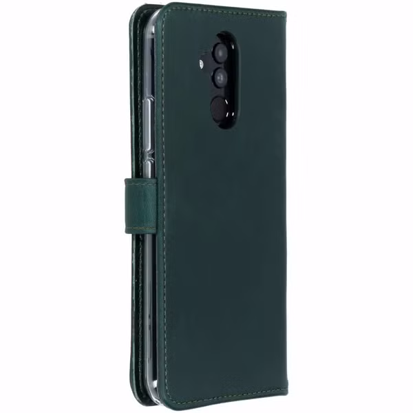 Selencia Echt Leren Bookcase Huawei Mate 20 Lite - Groen