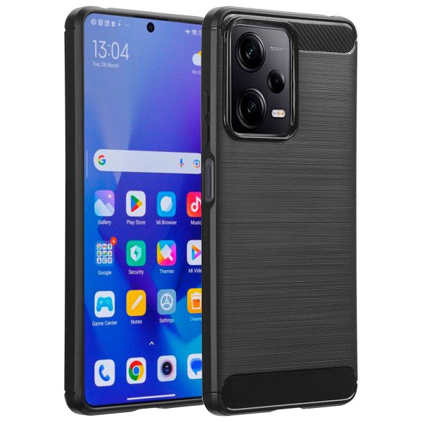imoshion Brushed Backcover Xiaomi Redmi Note 12 Pro / Xiaomi Poco X5 Pro 5G - Zwart