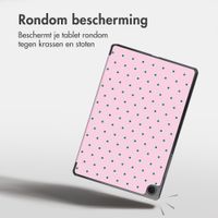 imoshion Design Trifold Bookcase Samsung Galaxy Tab A11 Plus / A9 Plus - Happy Dots