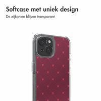 imoshion Design hoesje Apple iPhone 15 - Crush Check Coral Dust