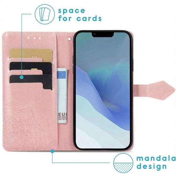 imoshion Mandala Bookcase Apple iPhone 14 / 13 - Rosé Goud