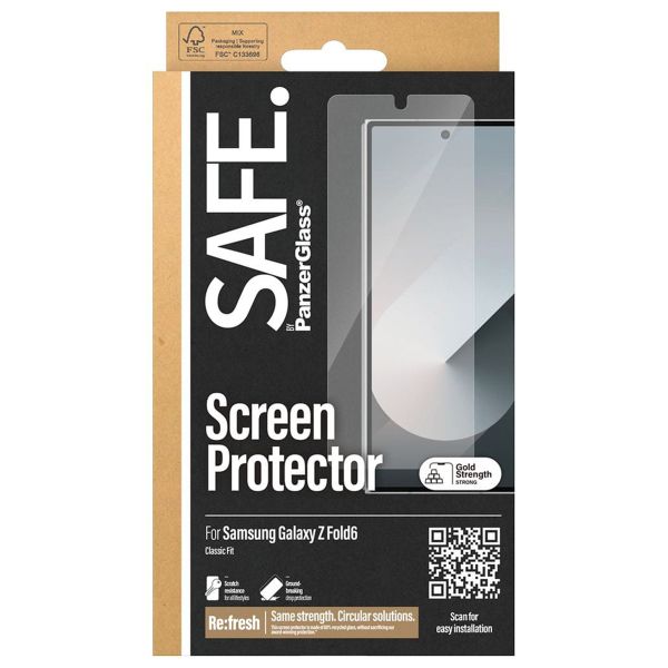 SAFE by PanzerGlass Ultra-Wide Fit Screenprotector Samsung Galaxy Z Fold 6