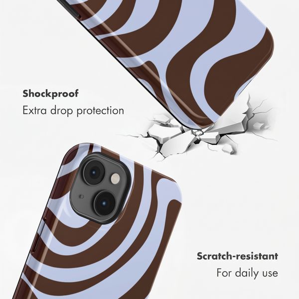 Selencia Vivid Back Cover with MagSafe Apple iPhone 14 - Dream Swirl Chocolate