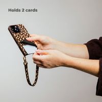 Selencia Nova Real Leather Back Cover with Card Holder Apple iPhone 16 - Fawn Chic