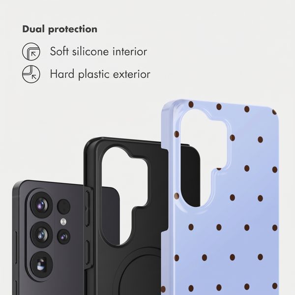 Selencia Vivid Back Cover Samsung Galaxy S26 Ultra - Happy Dots Digital Sky