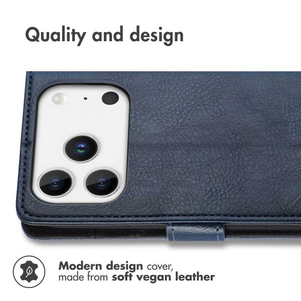 imoshion Luxury Bookcase Apple iPhone 17 Pro Max - Dark Blue