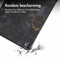 imoshion Design Trifold Bookcase Apple iPad Pro 13 (2024) M4 - Black Marble